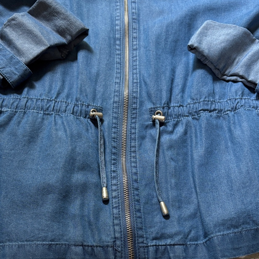 Ruby Rd. Denim Blue Jacket And Pants Ensemble - image 5